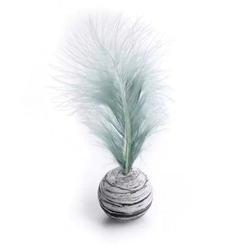Cat Toy Feather Ball My Store Black