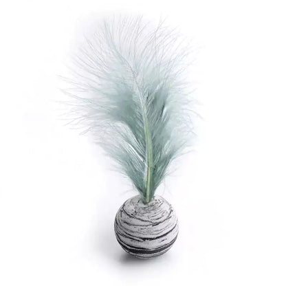 Cat Toy Feather Ball My Store Black