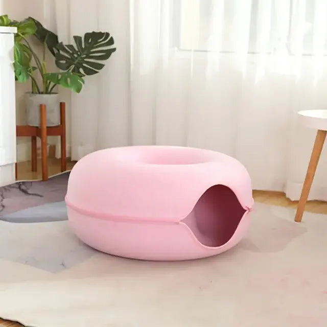 Cat Donut Bed My Store Pink Small