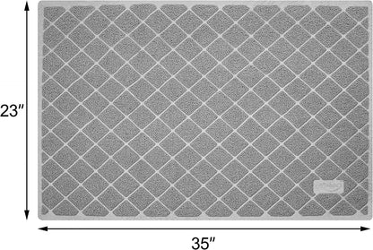 Premium Non-Slip Cat Litter Mat My Store Grey Large - 35" X 23"