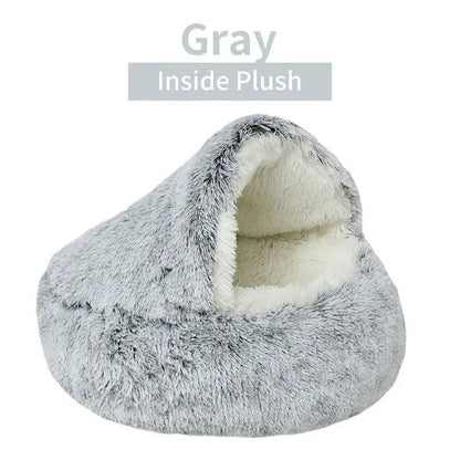 Soft Plush Pet Bed My Store Gray-Inside Plush 40x40cm